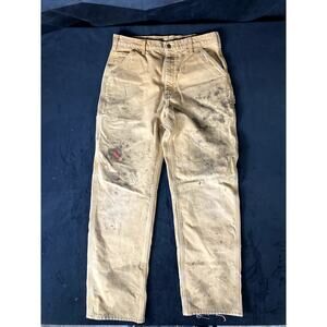 CARHARTT FLANNEL LINED ORIGINAL LOOSE FIT JEANS 34 X 34